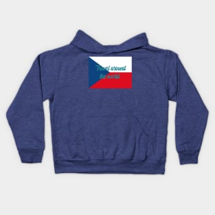 Travel Around the World - Czech Republic Kids Hoodie